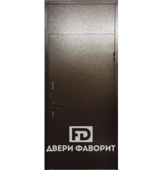 Недорогая антивандальная дверь с верхней вставкой