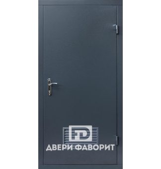 Стальная дверь в котельную с цинкогрунтом