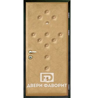 Недорогая стальная дверь с одним замком