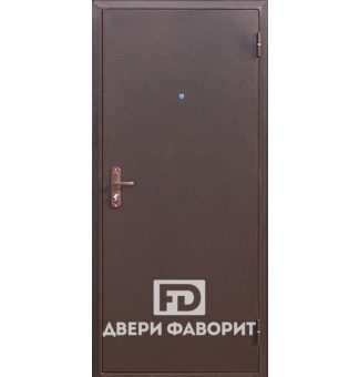 Недорогая дверь с замком Мосрентген, покрытие цинкогрунт
