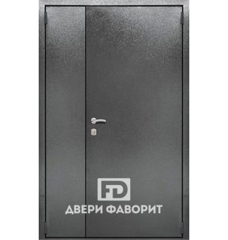 Антивандальная недорогая двустворчатая дверь