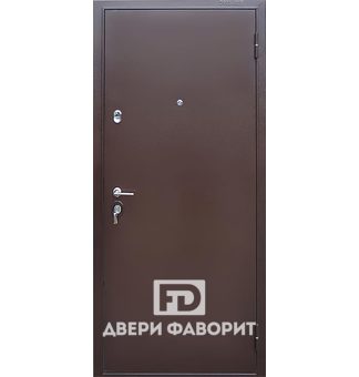 Стальная дверь для квартиры с внешним покрытием цинкогрунт