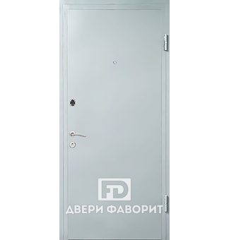 Дверь железная в загородный дом, отделка цинкогрунт - МД-240