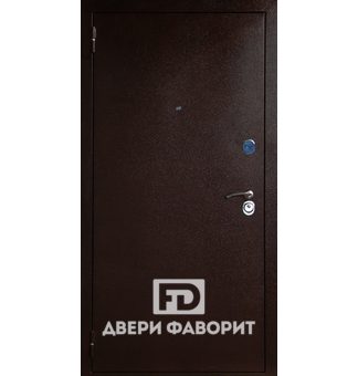 Одностворчатая металлическая дверь с порошковым напылением