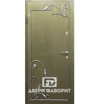 Дверь с порошком (ковка)