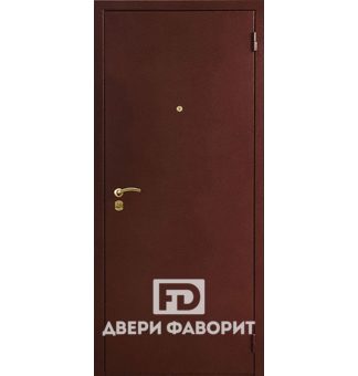 Дверь железная для загородного дома (цинкогрунт)