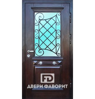 Дверь уличная стальная с ковкой